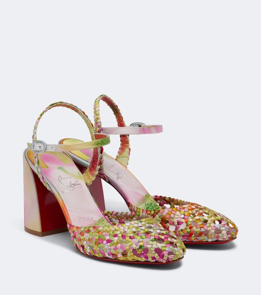 christian louboutin jane nandina crêpe satin pumps