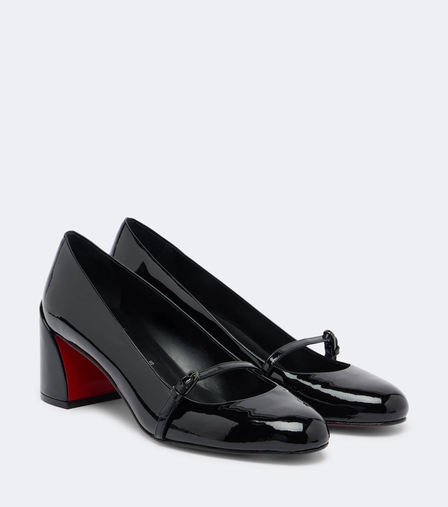 christian louboutin jane nina patent leather mary jane pumps