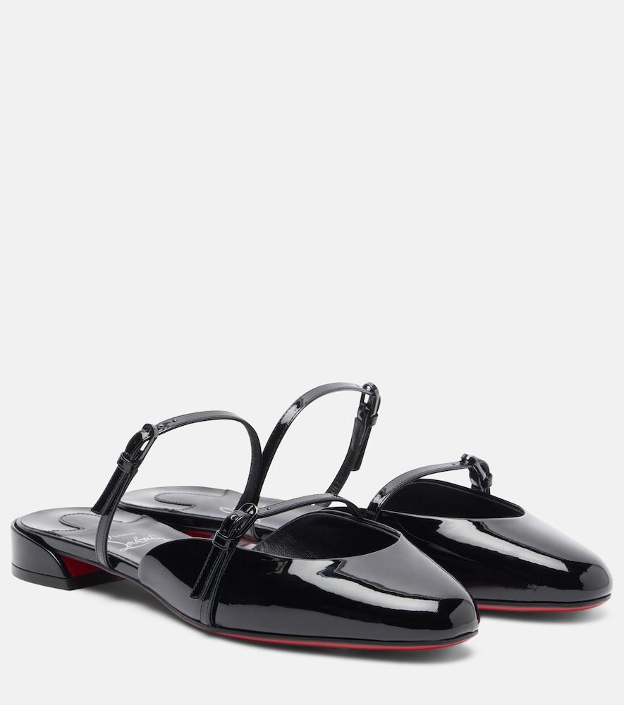 christian louboutin jane nina patent leather mules