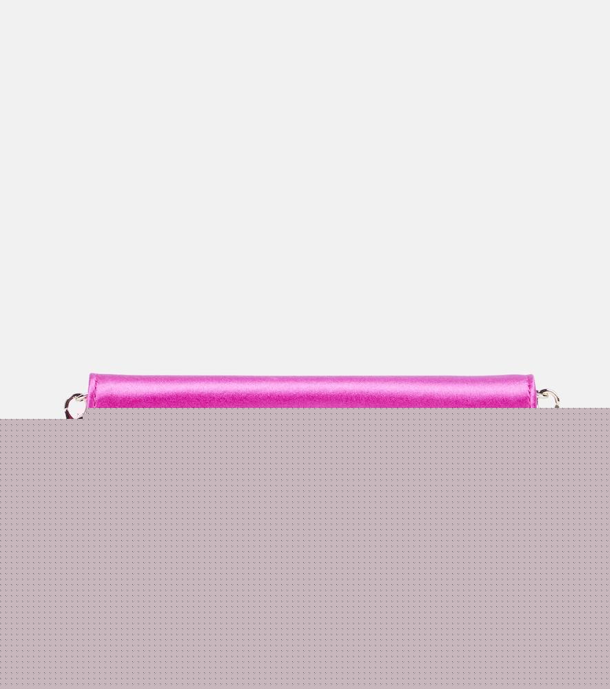 christian louboutin loubi54 satin clutch