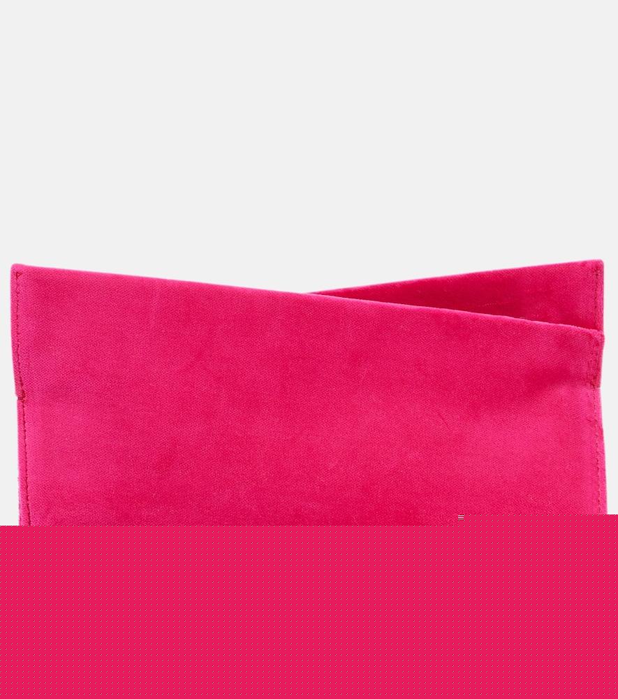 christian louboutin loubitwist small cotton velvet clutch
