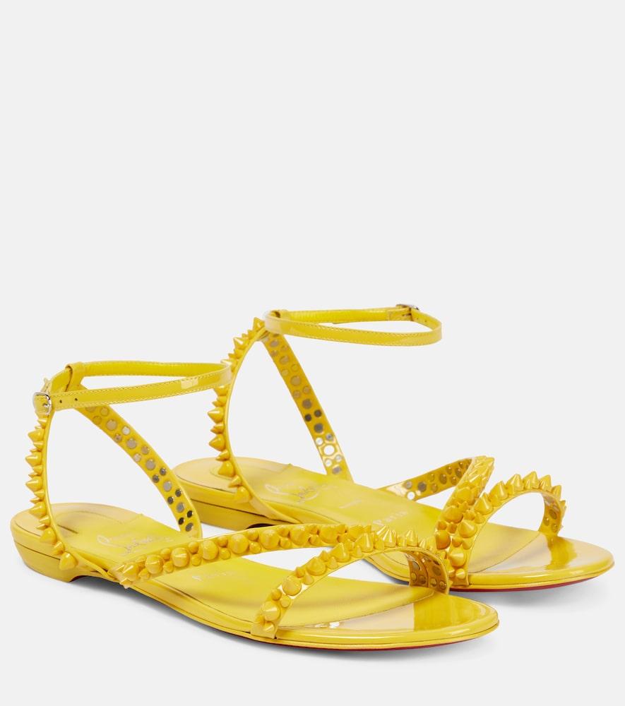 christian louboutin mafaldina spikes leather sandals