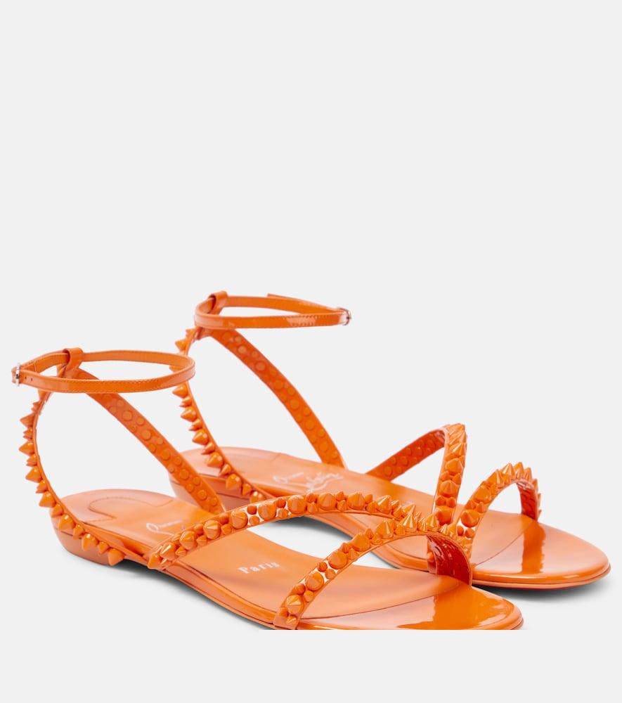 christian louboutin mafaldina spikes leather sandals