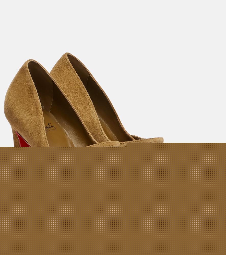 christian louboutin mary fannylove 100 suede pumps