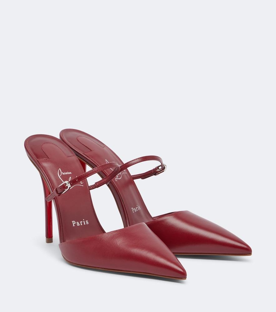 christian louboutin milena leather mules