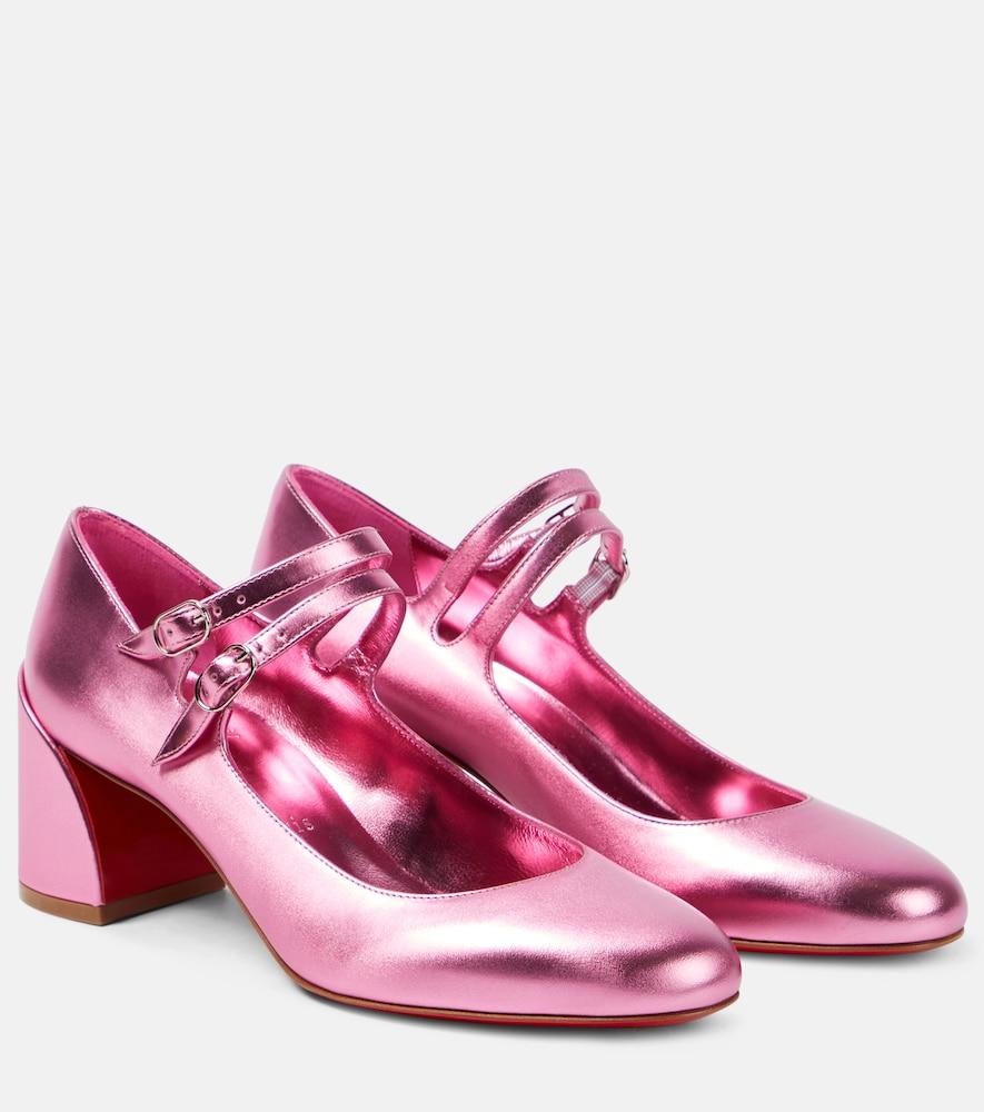 christian louboutin miss jane leather mary jane pumps