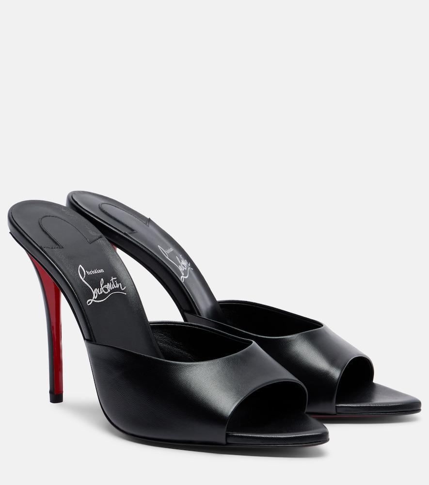 christian louboutin miss z leather mules