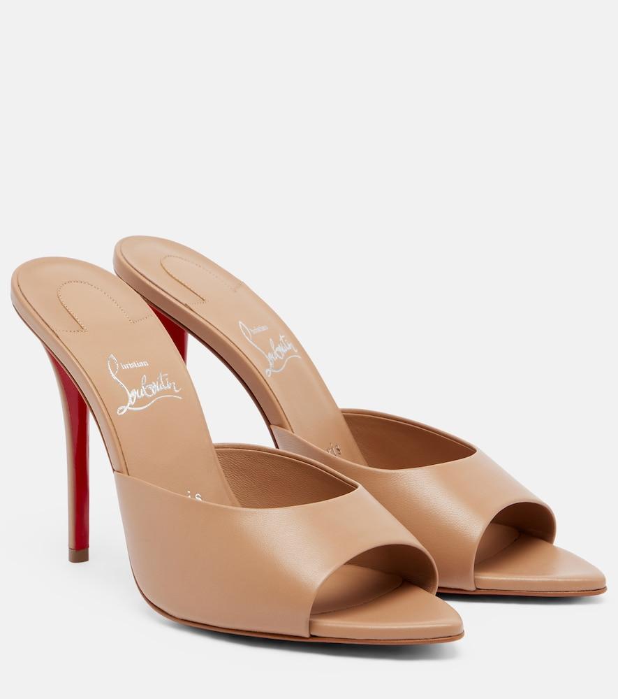 christian louboutin miss z leather mules