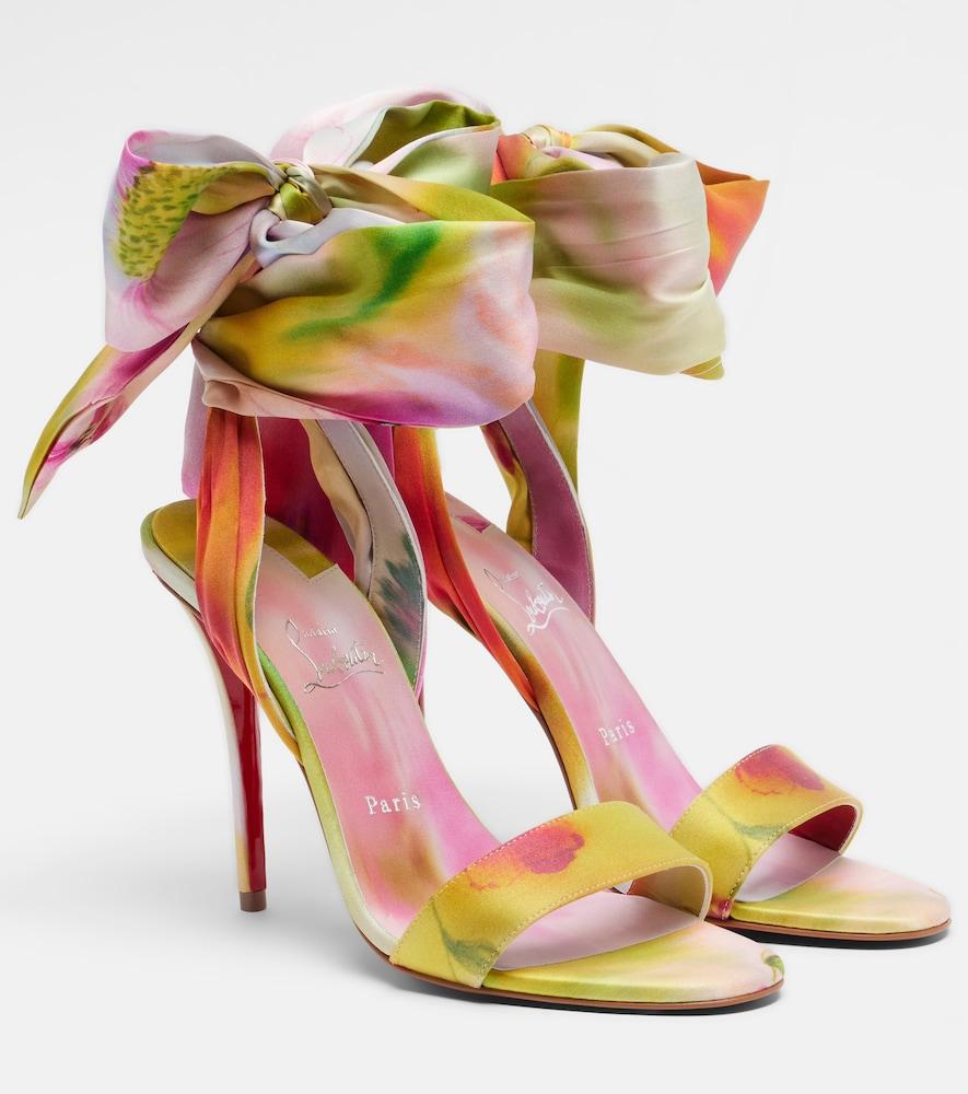 christian louboutin miss z sandal du désert crêpe satin sandals