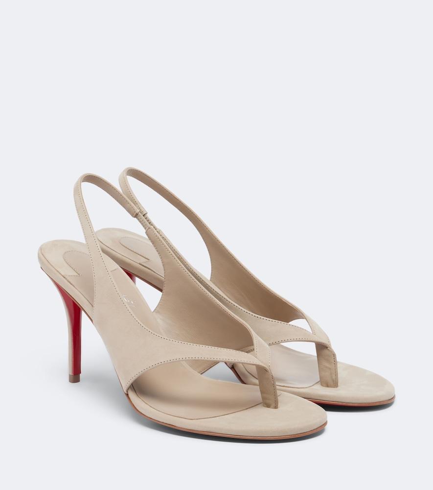 christian louboutin miss z suede thong sandals