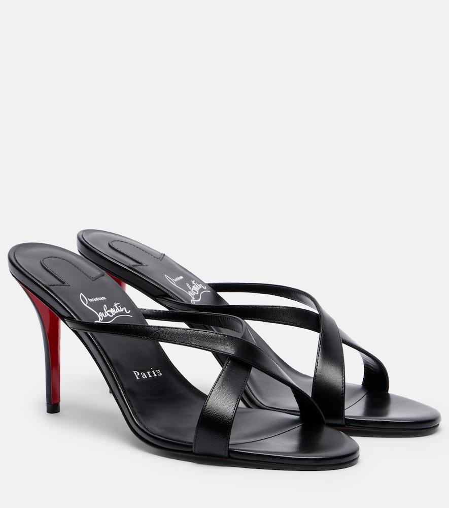 christian louboutin mulazee leather mules