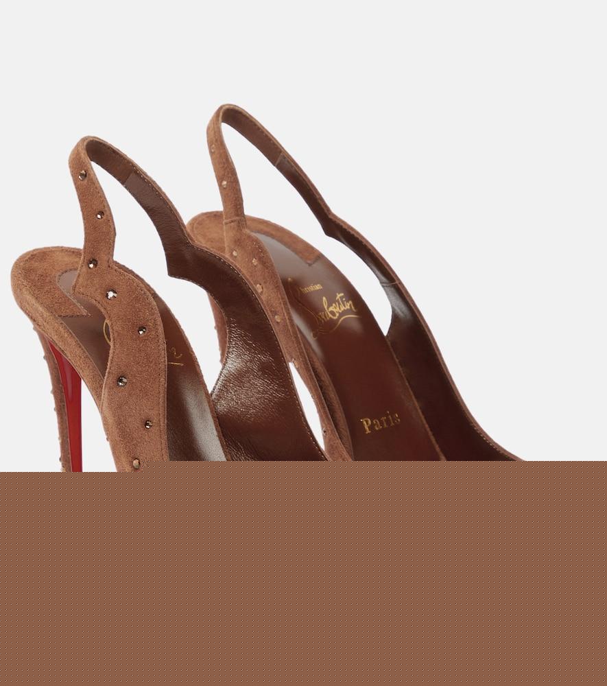 christian louboutin nudes degrachick suede sandals
