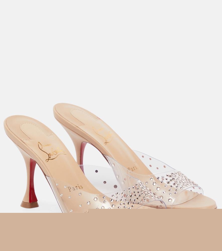 christian louboutin nudes degramule embellished mules