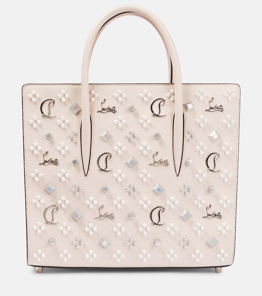 christian louboutin paloma medium leather tote bag