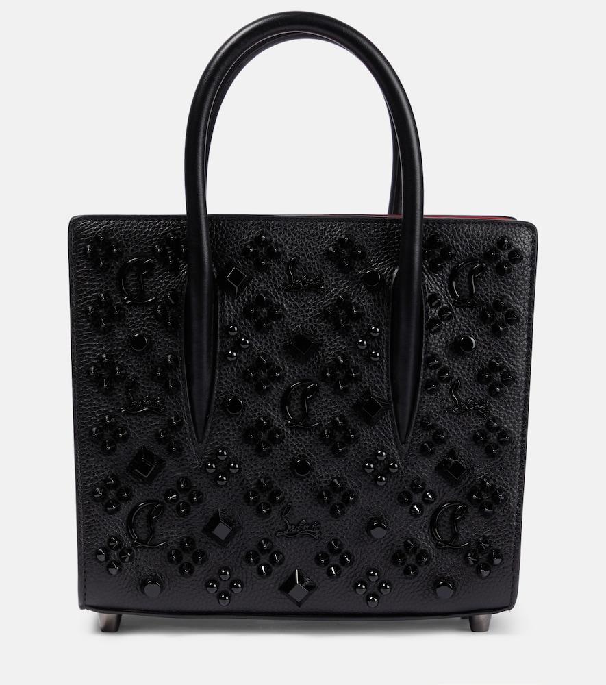 christian louboutin paloma mini embellished leather tote bag