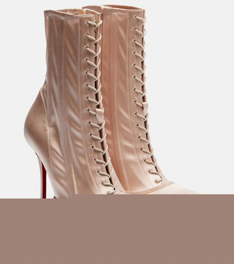 christian louboutin pavlova crêpe satin ankle boots