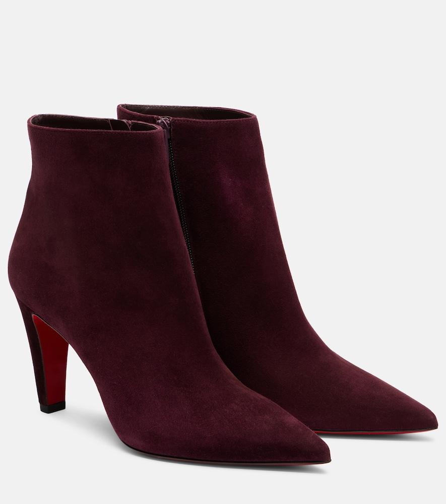 christian louboutin suede ankle boots