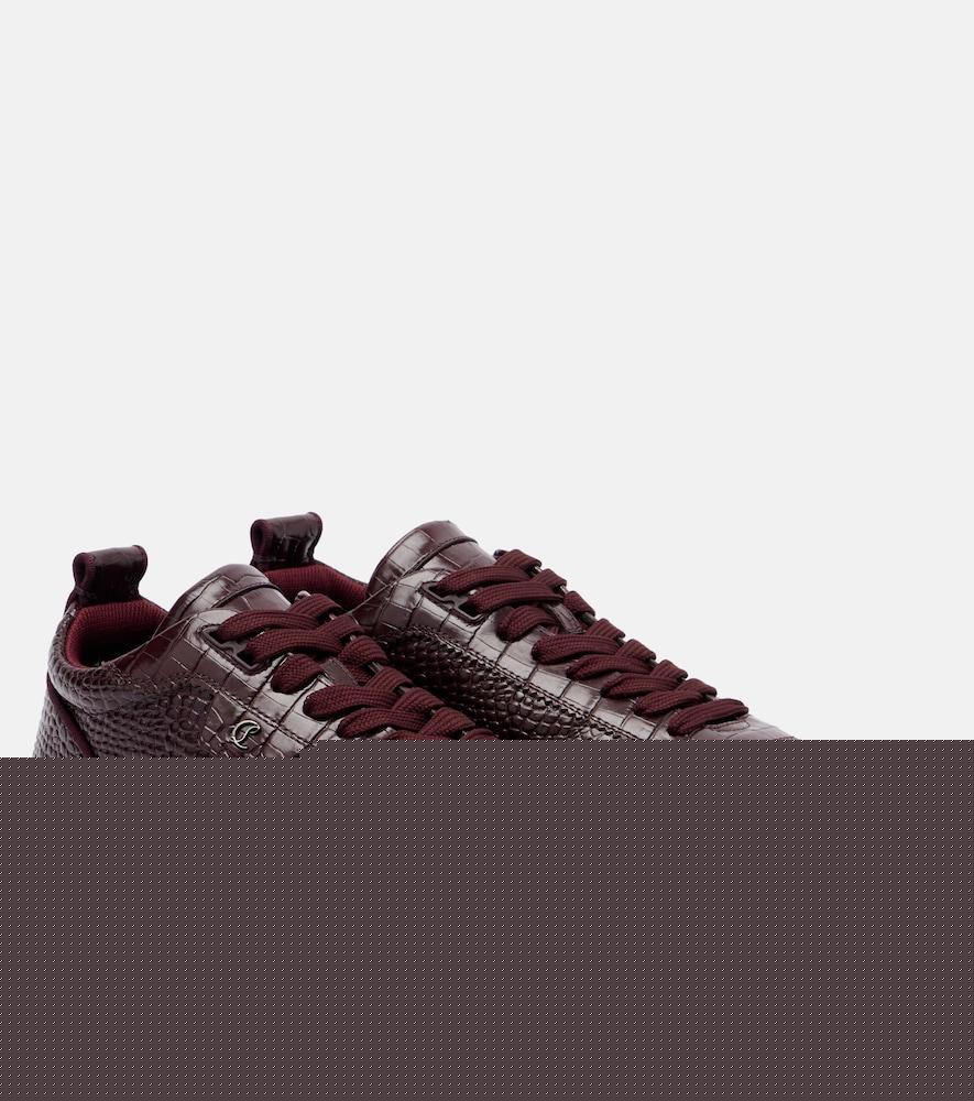 christian louboutin tutti rui croc-effect leather sneakers