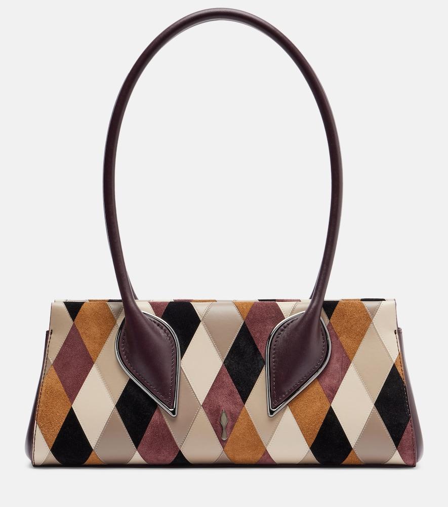 christian louboutin venus leather shoulder bag