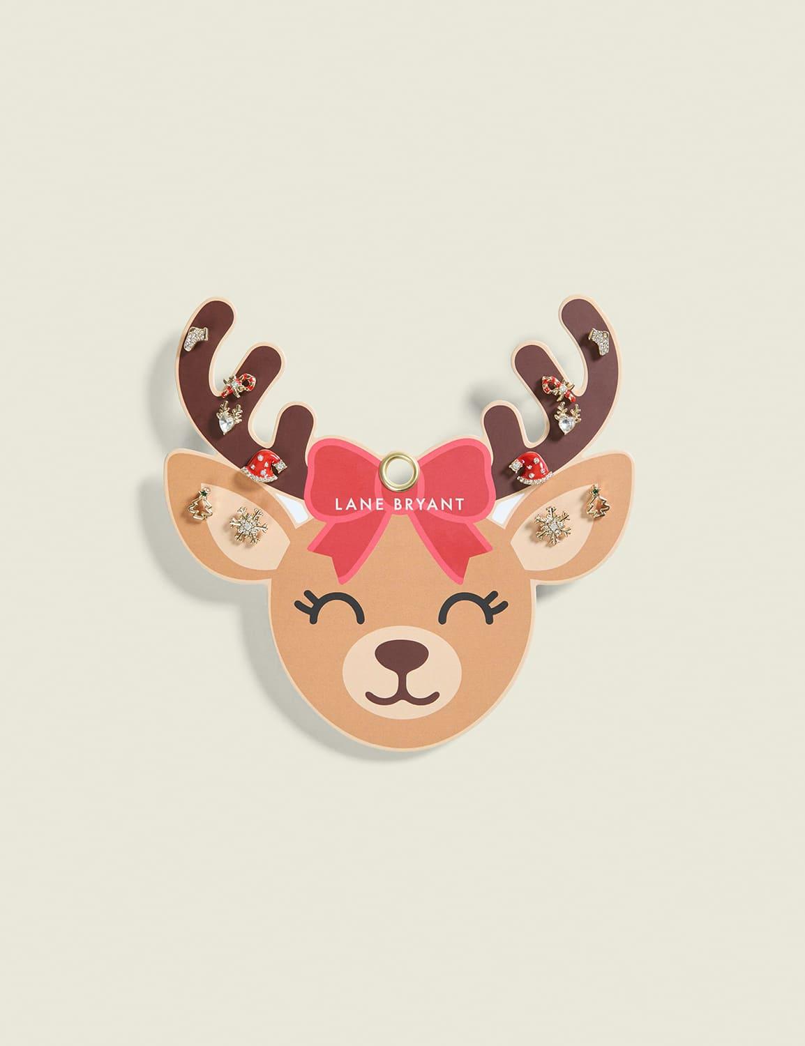 christmas icon earring 6-pack