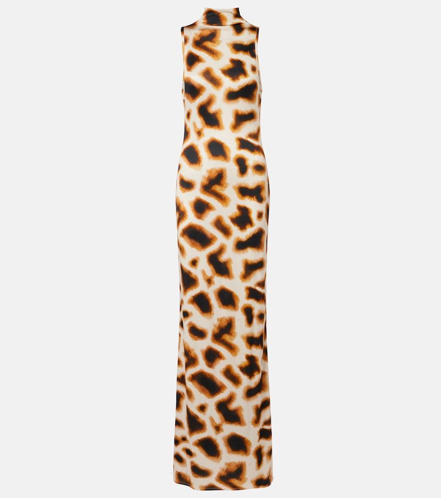 christopher esber animal-print maxi dress