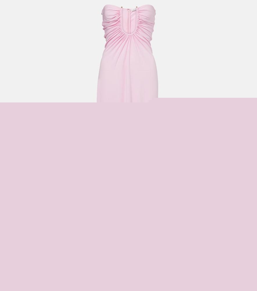 christopher esber arced palm gathered maxi dress