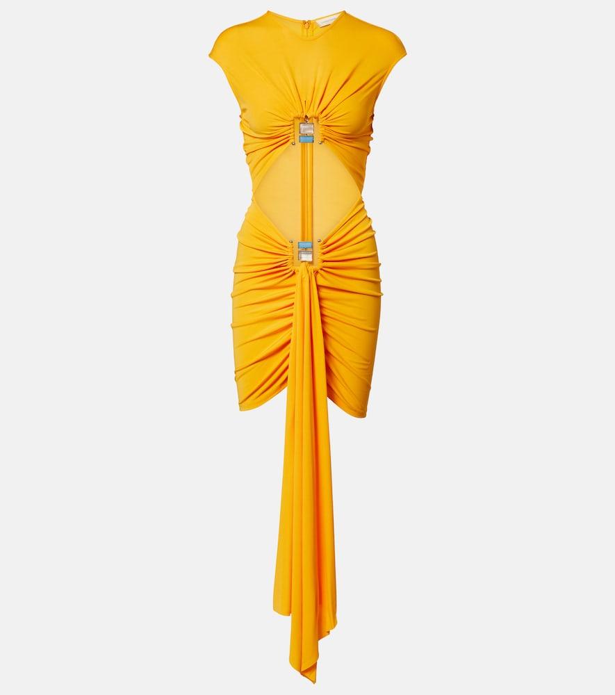christopher esber bezel quartz disconnect jersey minidress