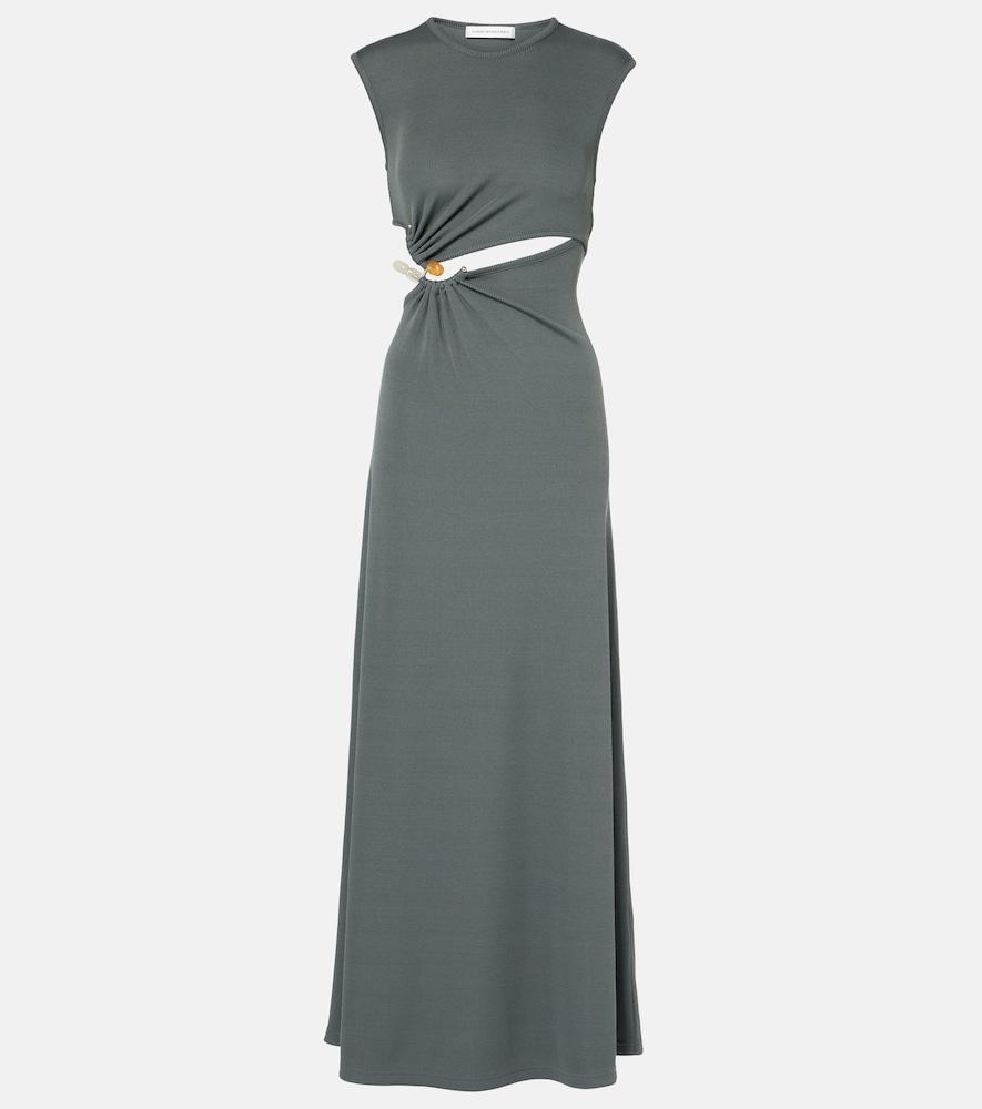 christopher esber concave stone cut-out maxi dress