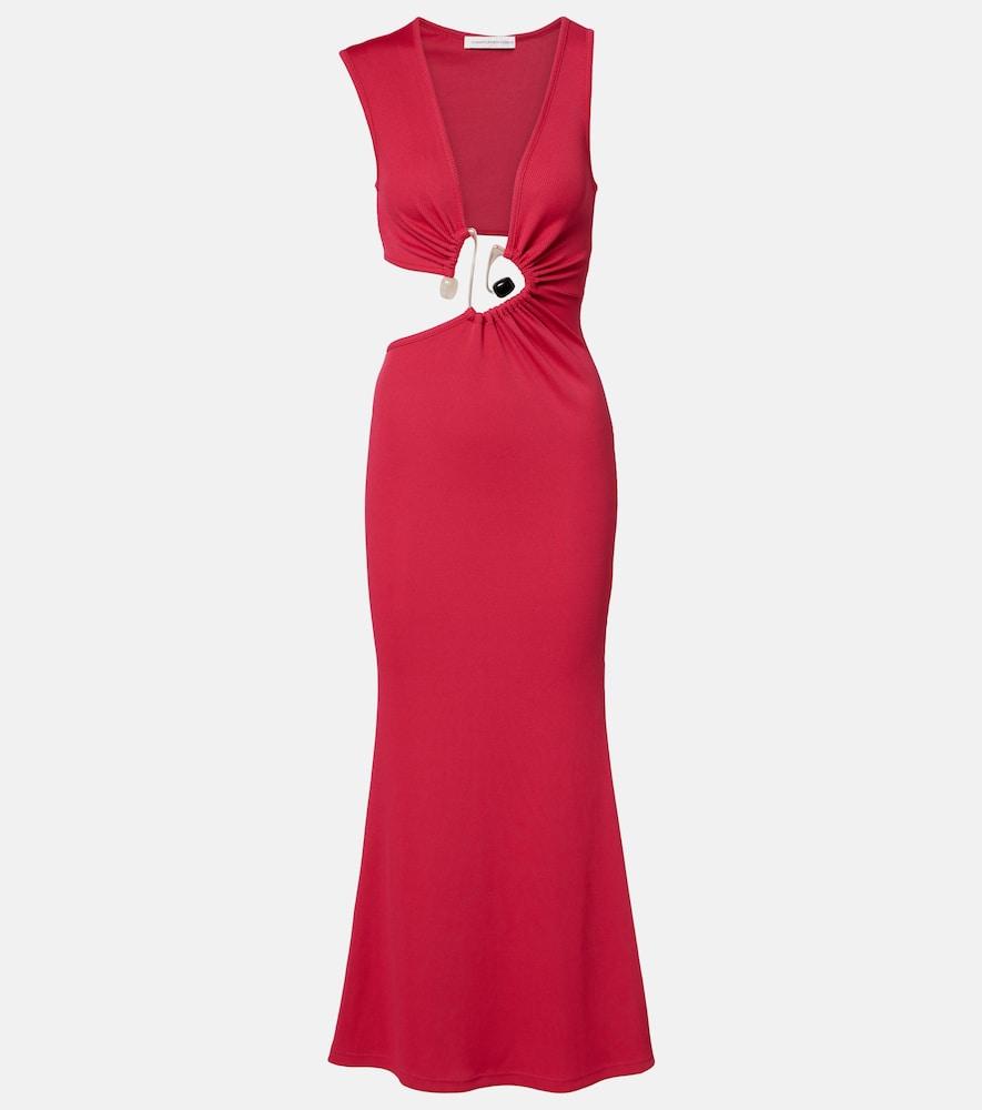 christopher esber cutout gathered maxi dress