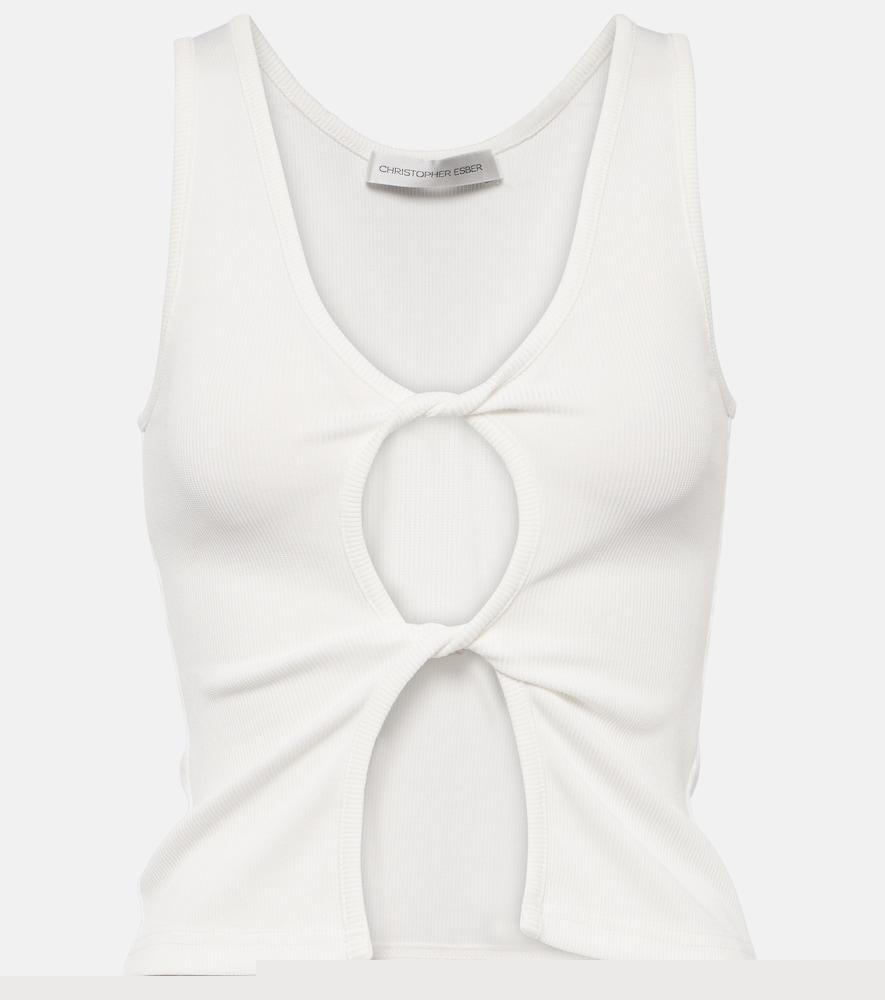 christopher esber cutout jersey tank top
