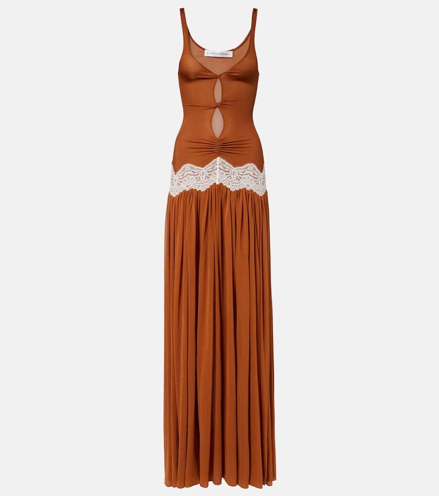 christopher esber cutout lace-trimmed gown