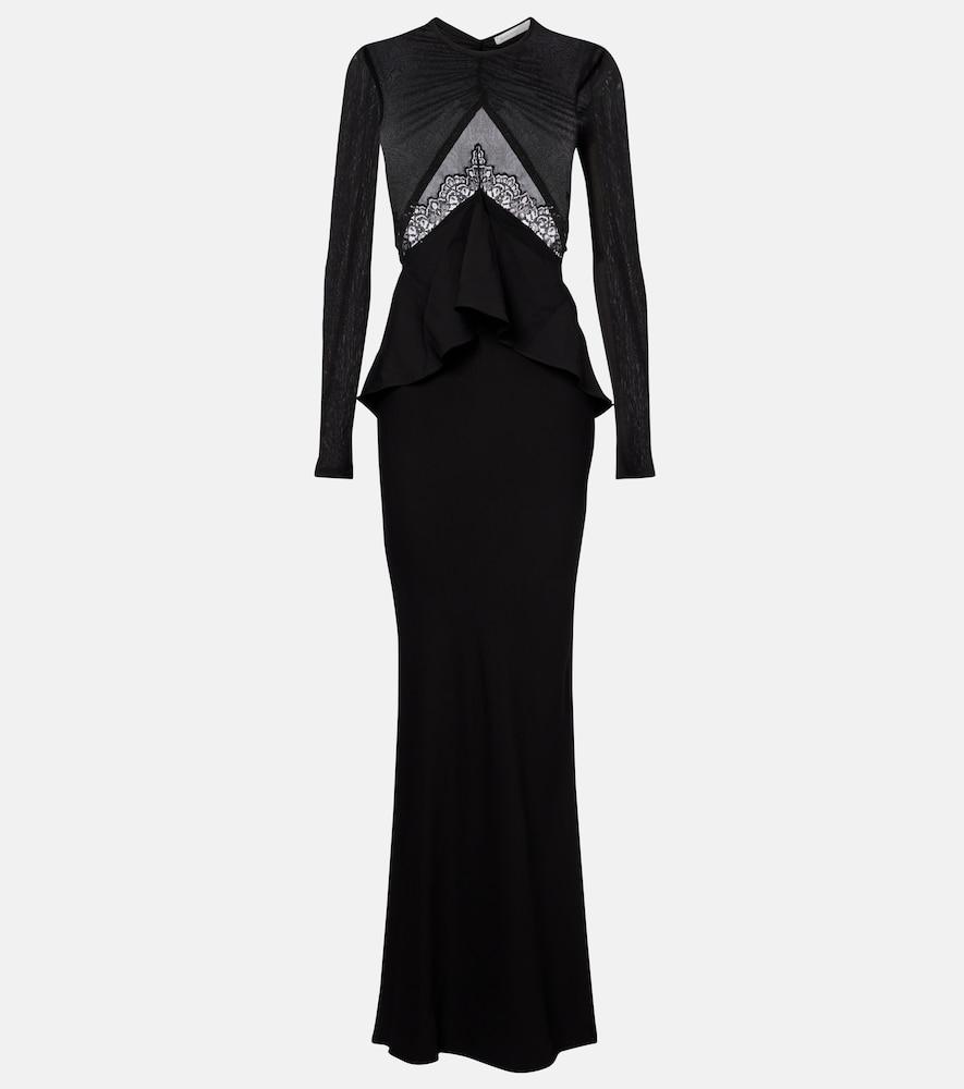 christopher esber endrey disconnect lace-trimmed gown