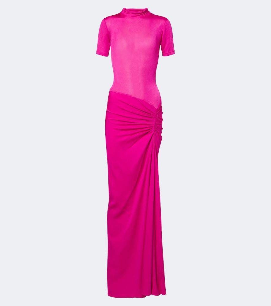 christopher esber fusion ruched gown