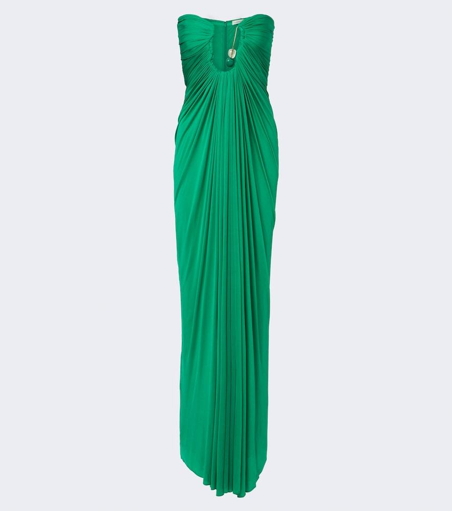 christopher esber helix crystal gathered gown