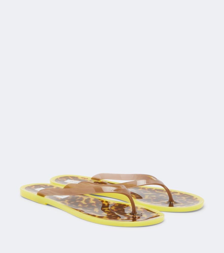 christopher esber jo leopard-print thong sandals
