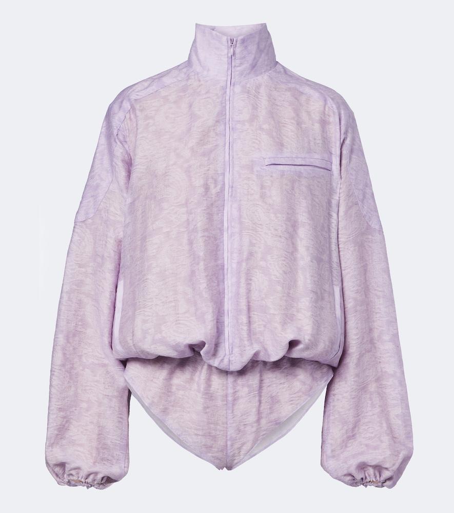 christopher esber light leak jacquard romper