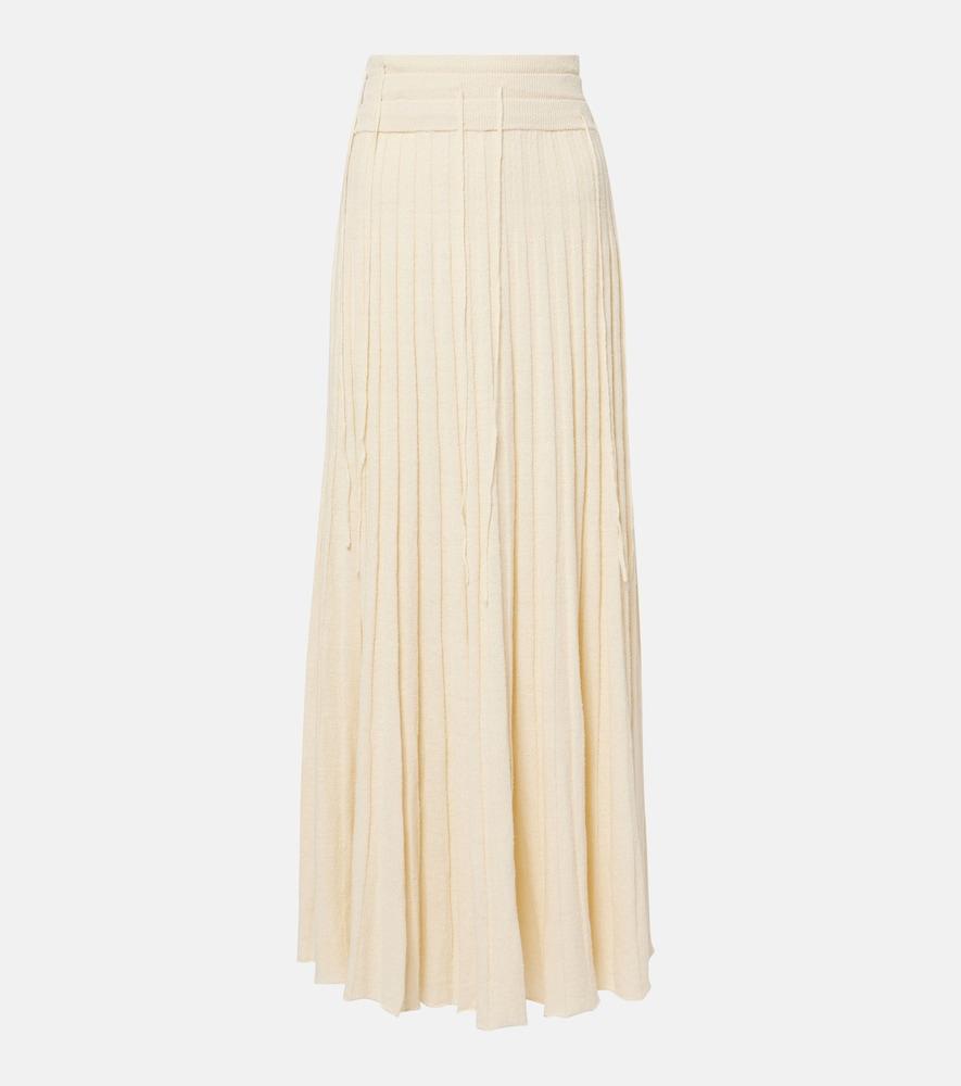 christopher esber linen and silk-blend maxi skirt