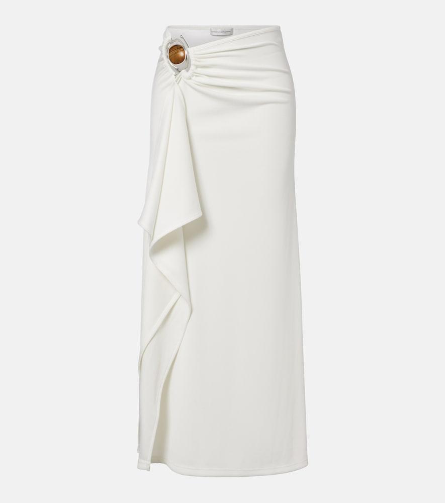 christopher esber occhio embellished jersey maxi skirt