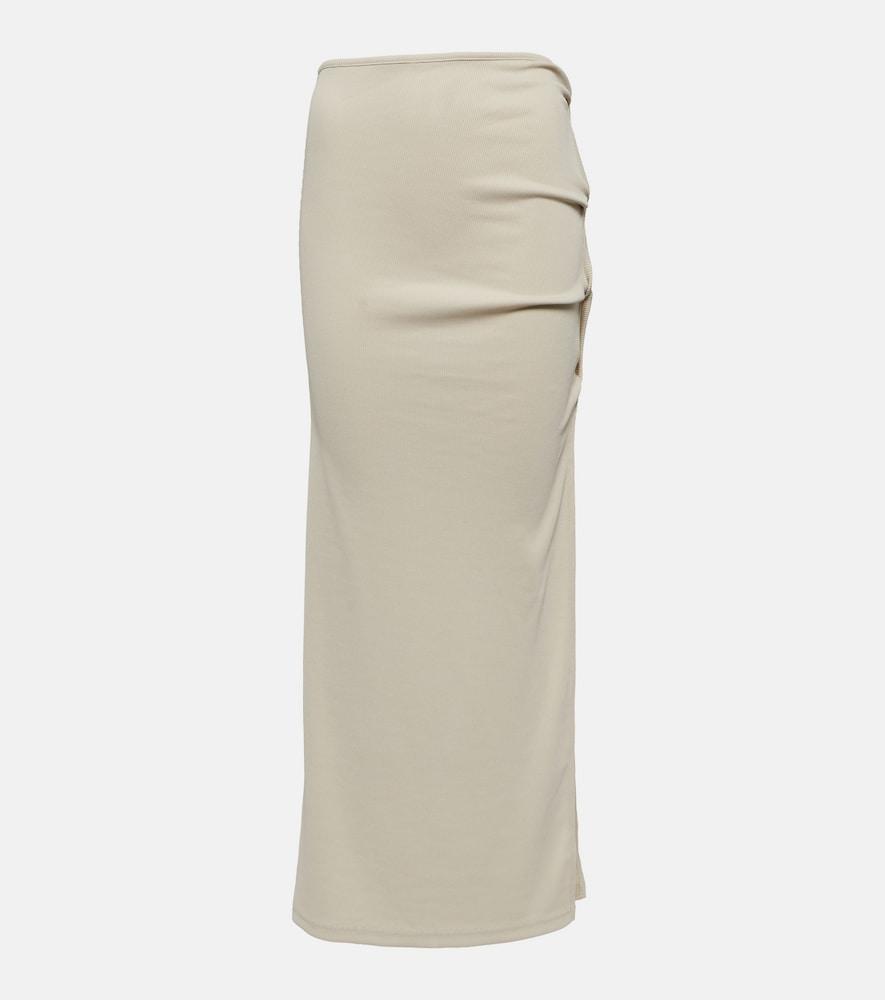christopher esber open twist ribbed-knit maxi skirt