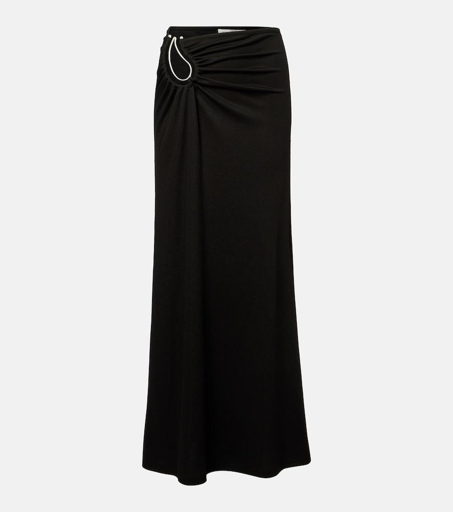 christopher esber paisley gathered maxi skirt