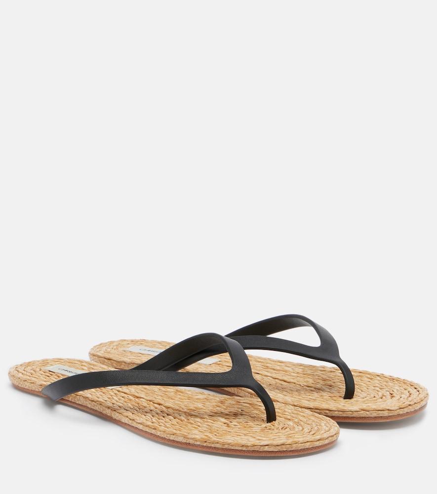 christopher esber palma leather thong sandals