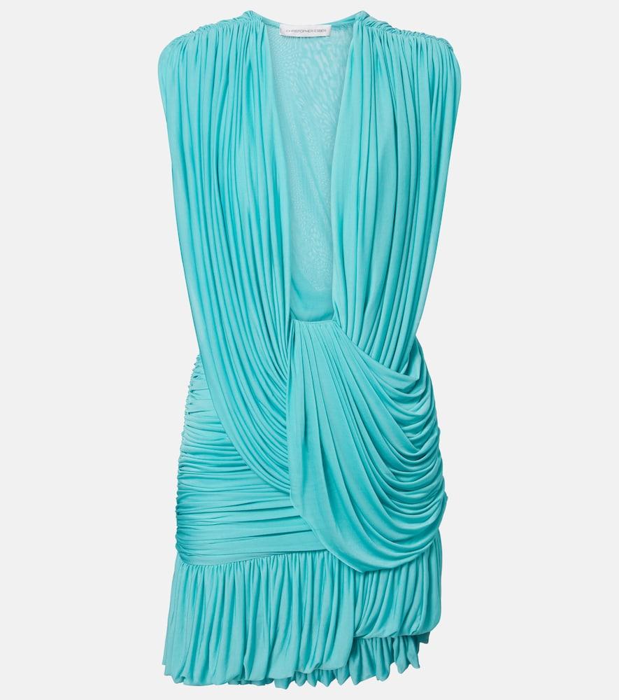 christopher esber ripple draped asymmetric minidress