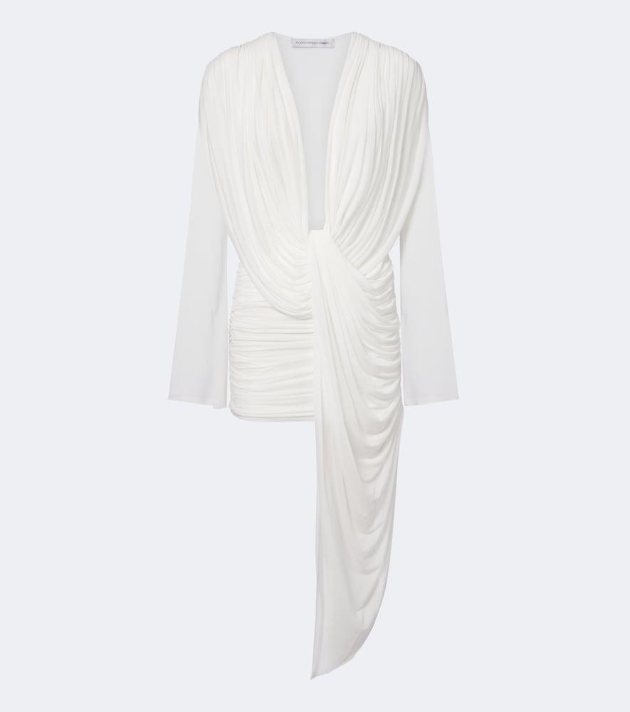 christopher esber ripple draped asymmetric minidress