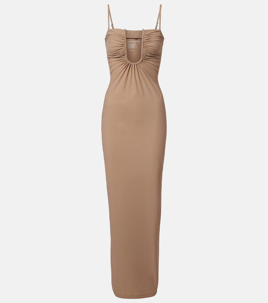 christopher esber ruched jersey maxi dress