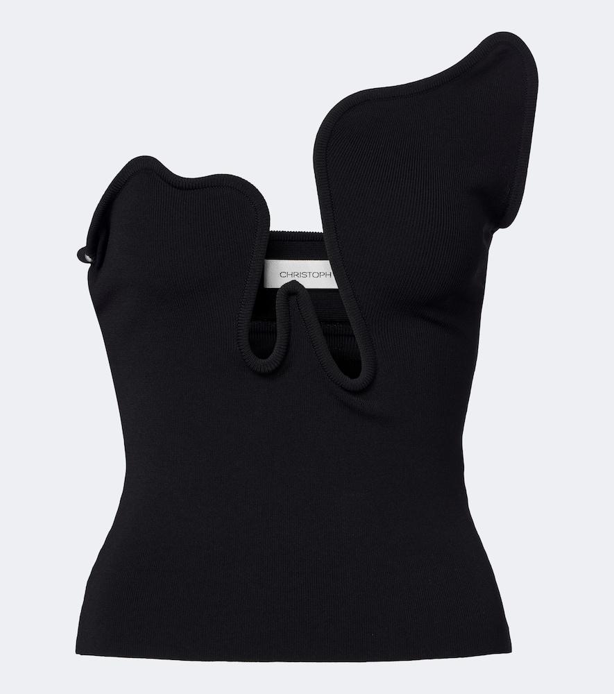 christopher esber salacia ribbed-knit jersey top