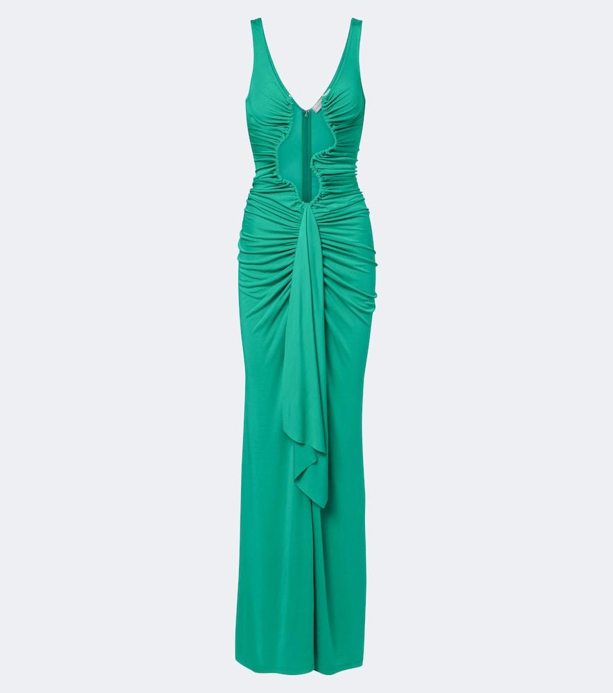 christopher esber salacia ruched jersey maxi dress