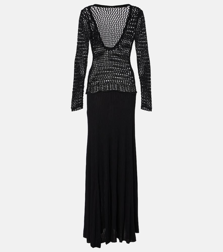 christopher esber sheer cotton-blend maxi dress