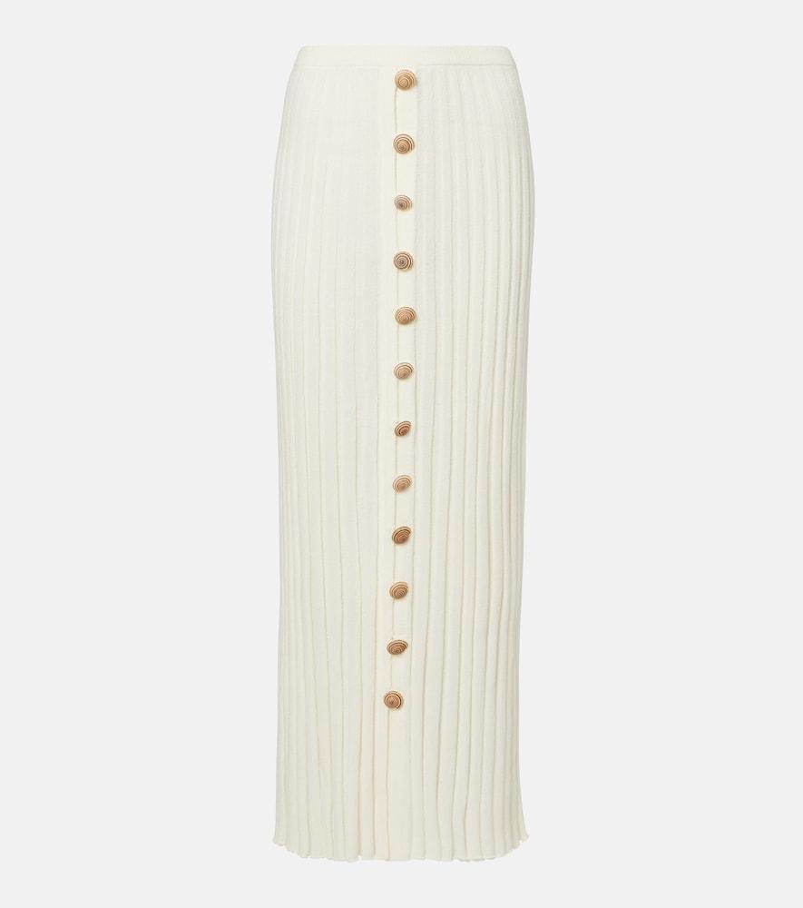 christopher esber sundial shell cotton-blend maxi skirt