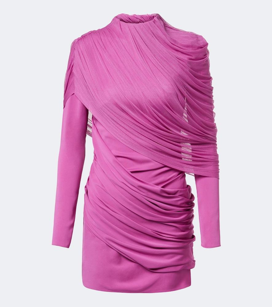 christopher esber veil draped caped minidress