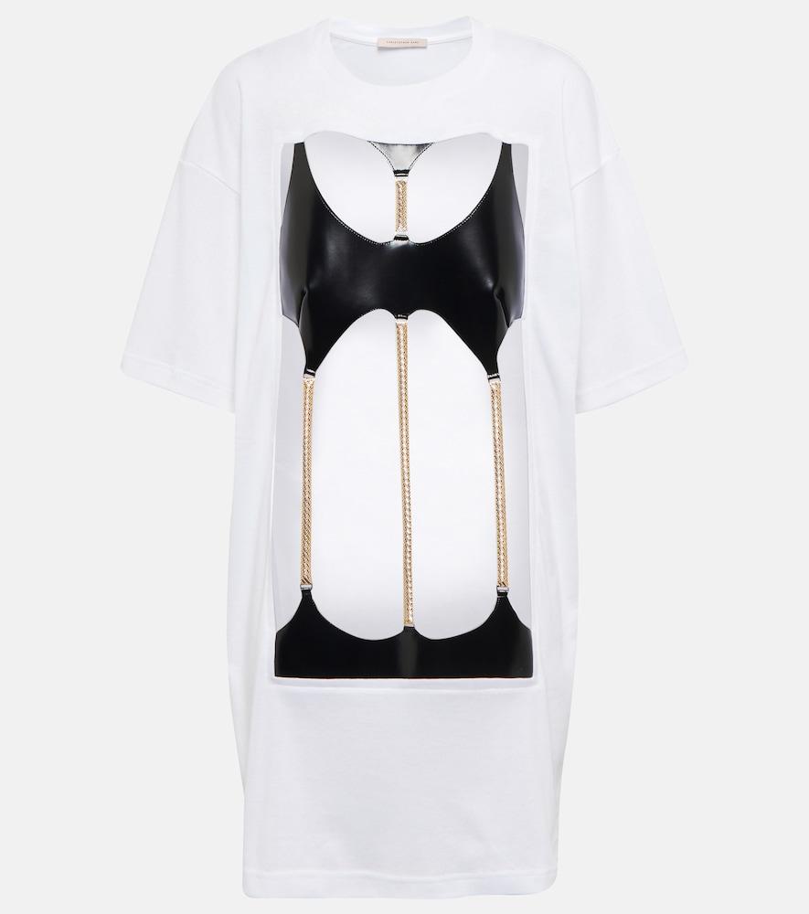 christopher kane embellished cotton t-shirt